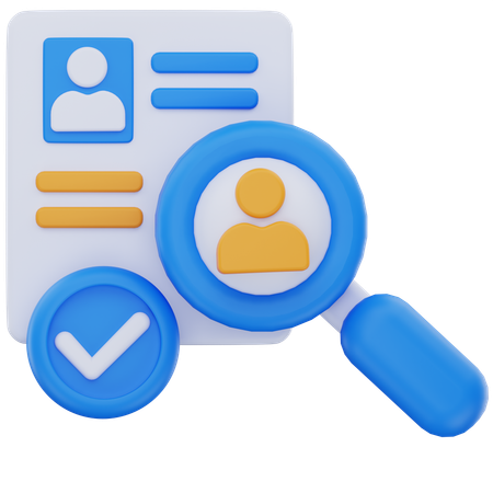 직원 검색  3D Icon