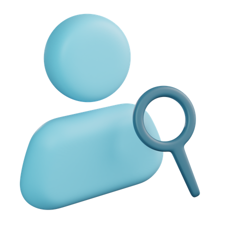 Search Employee  3D Icon