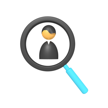 Search Employee  3D Icon