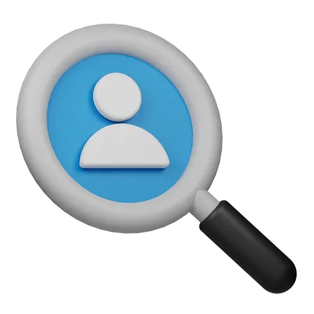 Search Employee  3D Icon