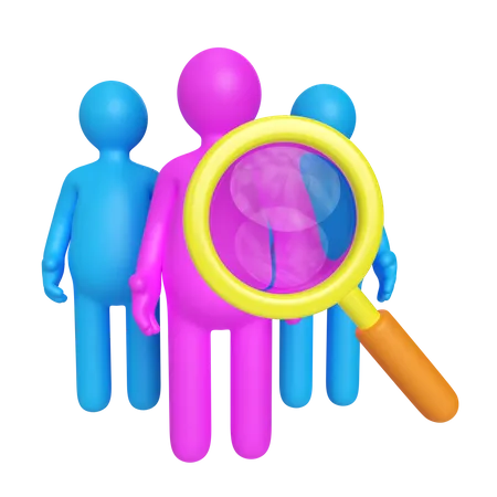 Search Employee  3D Icon