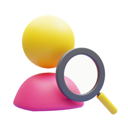 Search Employee  3D Icon