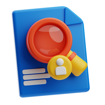 Search Employee  3D Icon