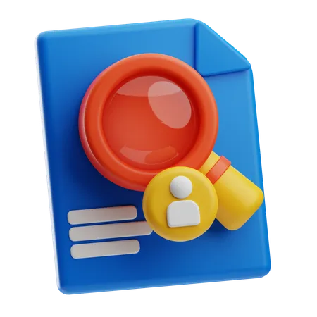 Search Employee  3D Icon