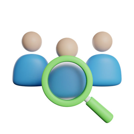Search Employee  3D Icon