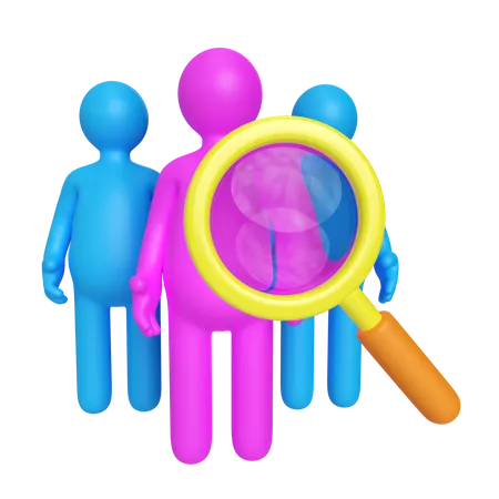 Search Employee 3D Icon