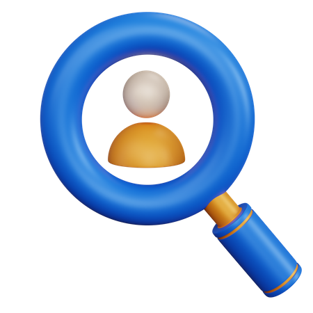 Search Employee 3D Icon