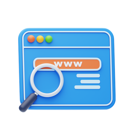 Search Engine  3D Icon