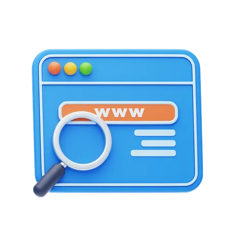 Search Engine  3D Icon