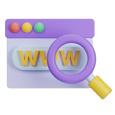 Search Engine  3D Icon