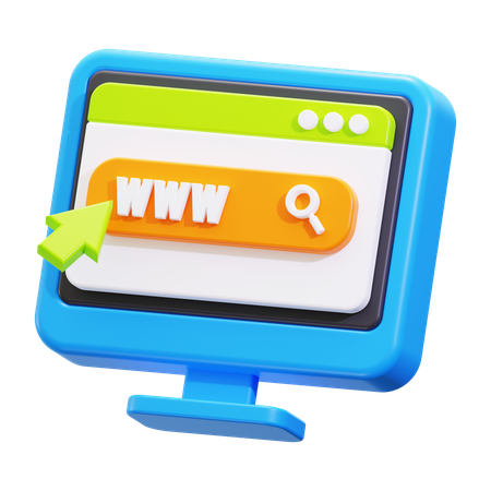 Search engine  3D Icon