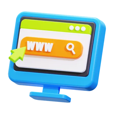 Search engine  3D Icon