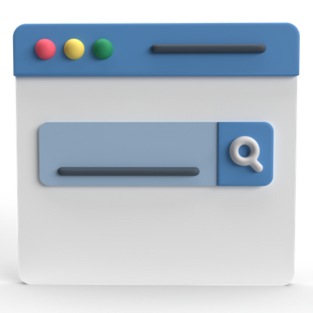 Search Engine  3D Icon