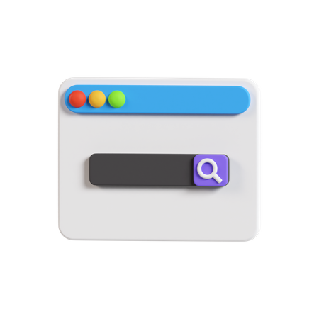 Search Engine  3D Icon