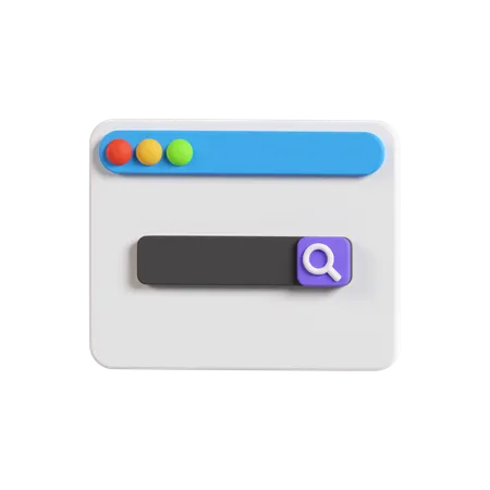 Search Engine  3D Icon