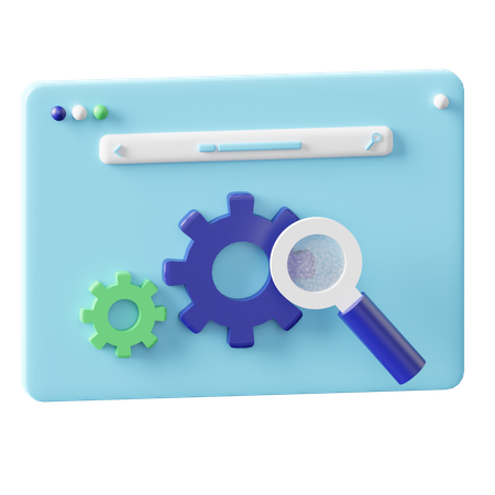 Search Engine  3D Icon