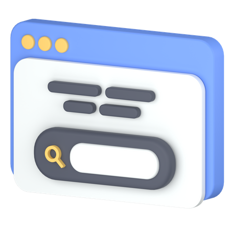 Search engine  3D Icon