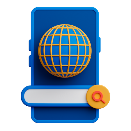 Search Engine Application  3D Icon