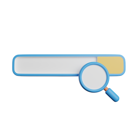 Search Engine Bar  3D Icon