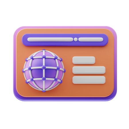 Search Engine Browser  3D Icon