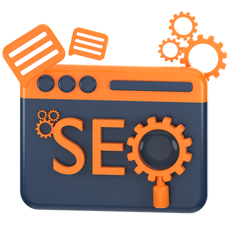 Search Engine Optimization  3D Icon