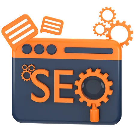 Search Engine Optimization  3D Icon