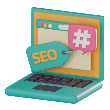 Search Engine Optimization  3D Icon