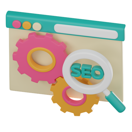 Search Engine Optimization  3D Icon