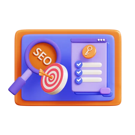 Search Engine Optimization  3D Icon