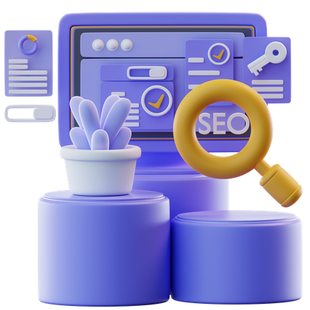 Search Engine Optimization  3D Icon