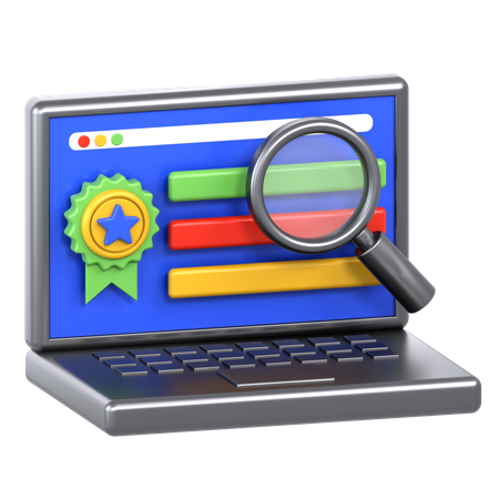 Search Engine Ranking  3D Icon