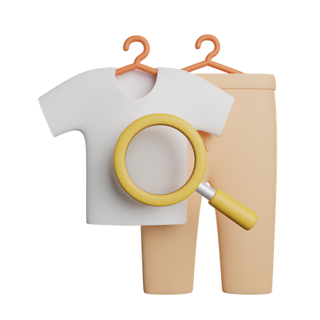 Search Fashion  3D Icon