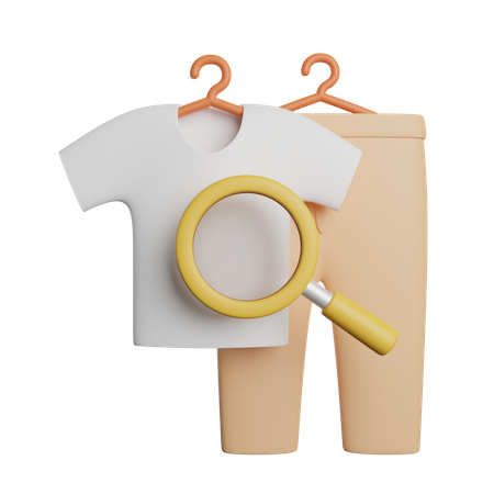 Search Fashion  3D Icon