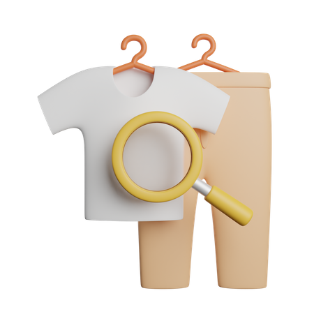 Search Fashion 3D Icon