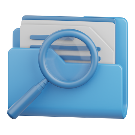 Search file  3D Icon