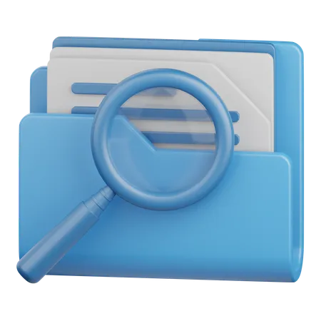 Search file  3D Icon