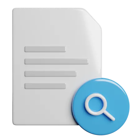 Search File  3D Icon