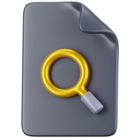 Search File  3D Icon