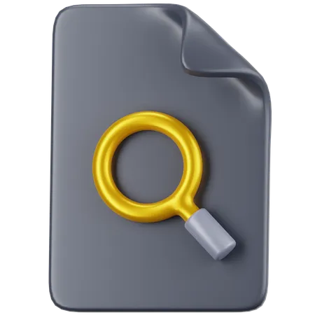 Search File  3D Icon