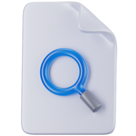 Search File  3D Icon