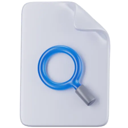 Search File  3D Icon