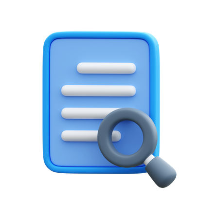 Search File  3D Icon