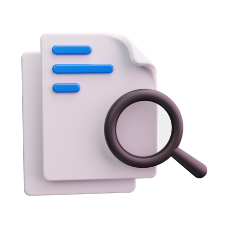 Search File  3D Icon