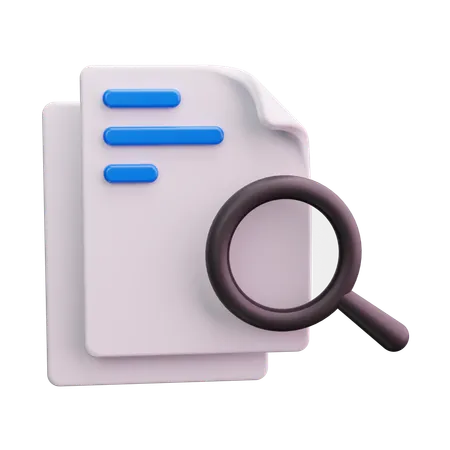 Search File  3D Icon