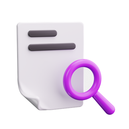 Search File  3D Icon