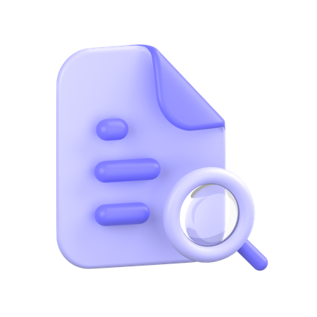 Search File  3D Icon