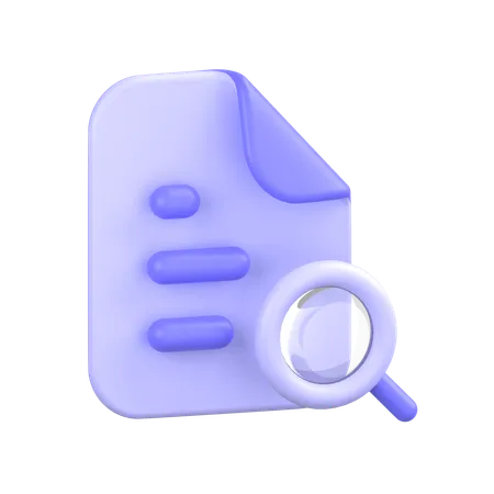 Search File  3D Icon