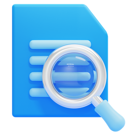 Search File  3D Icon