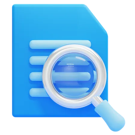 Search File  3D Icon