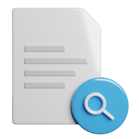 Search File  3D Icon